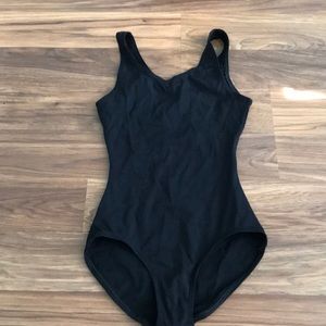 Black capezio dance/gymnastics leotard size xs